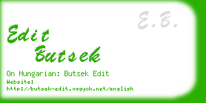 edit butsek business card